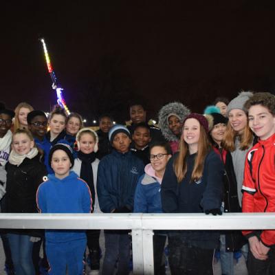 Ice skating at Winterville 